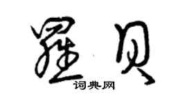 曾慶福羅貝草書個性簽名怎么寫