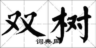 翁闓運雙樹楷書怎么寫