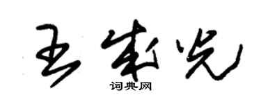 朱錫榮王成光草書個性簽名怎么寫