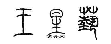 陳墨王星藝篆書個性簽名怎么寫