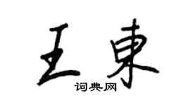 王正良王東行書個性簽名怎么寫