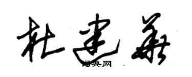 朱錫榮杜建華草書個性簽名怎么寫