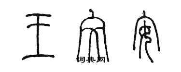 陳墨王文安篆書個性簽名怎么寫