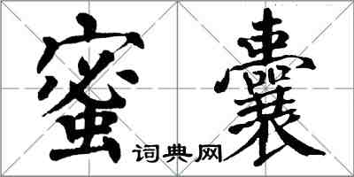 翁闓運蜜囊楷書怎么寫