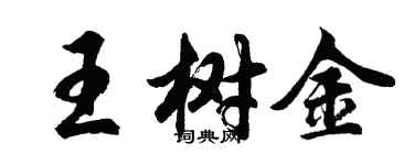 胡問遂王樹金行書個性簽名怎么寫