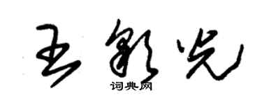 朱錫榮王彩光草書個性簽名怎么寫