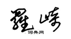 朱錫榮羅崎草書個性簽名怎么寫