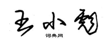 朱錫榮王小彪草書個性簽名怎么寫