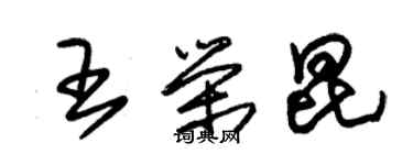 朱錫榮王榮昆草書個性簽名怎么寫