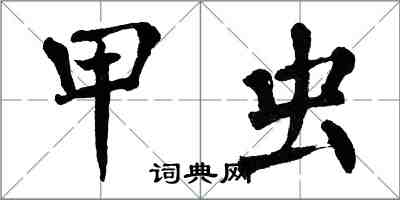 翁闓運甲蟲楷書怎么寫