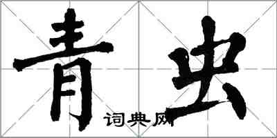 翁闓運青蟲楷書怎么寫