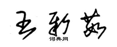 朱錫榮王新茹草書個性簽名怎么寫