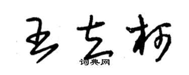 朱錫榮王立柯草書個性簽名怎么寫