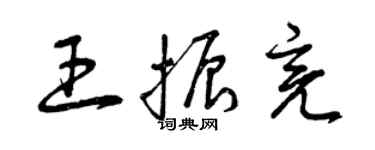 曾慶福王振亮草書個性簽名怎么寫