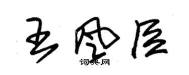 朱錫榮王風臣草書個性簽名怎么寫