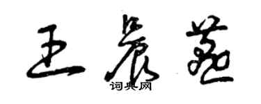 曾慶福王晨燕草書個性簽名怎么寫