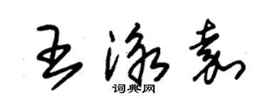 朱錫榮王泳嘉草書個性簽名怎么寫