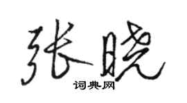 駱恆光張曉行書個性簽名怎么寫