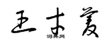 曾慶福王才菱草書個性簽名怎么寫