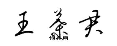 梁錦英王葉君草書個性簽名怎么寫