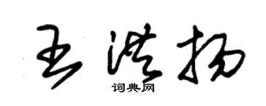 朱錫榮王洪揚草書個性簽名怎么寫