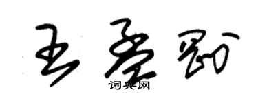 朱錫榮王孟剛草書個性簽名怎么寫