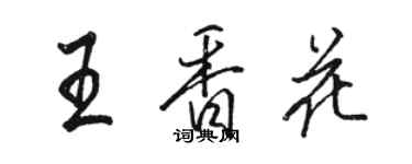 駱恆光王香花行書個性簽名怎么寫