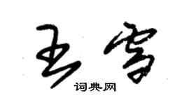 朱錫榮王雪草書個性簽名怎么寫