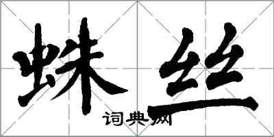 翁闓運蛛絲楷書怎么寫