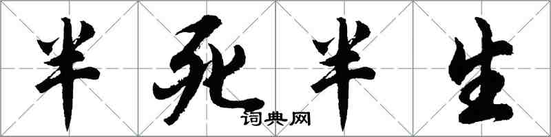 胡問遂半死半生行書怎么寫