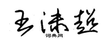 朱錫榮王沫超草書個性簽名怎么寫