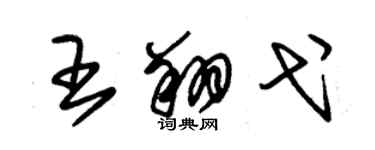 朱錫榮王翔弋草書個性簽名怎么寫