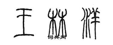 陳墨王林洋篆書個性簽名怎么寫