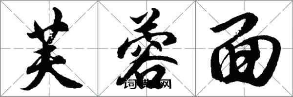 胡問遂芙蓉面行書怎么寫