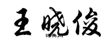 胡問遂王曉俊行書個性簽名怎么寫