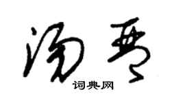 朱錫榮湯琴草書個性簽名怎么寫