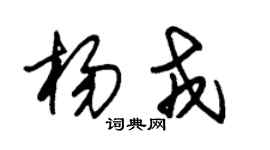 朱錫榮楊戎草書個性簽名怎么寫
