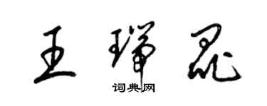梁錦英王瑞昆草書個性簽名怎么寫