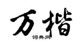胡問遂萬楷行書個性簽名怎么寫
