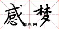 周炳元感夢楷書怎么寫