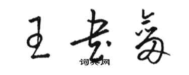 駱恆光王書劍草書個性簽名怎么寫