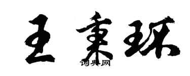 胡問遂王秉環行書個性簽名怎么寫