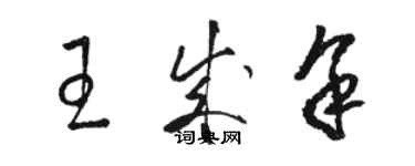 駱恆光王成余草書個性簽名怎么寫