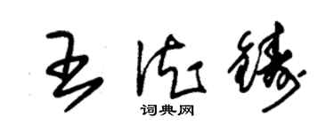 朱錫榮王德鑄草書個性簽名怎么寫