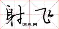 段相林射飛行書怎么寫