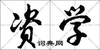 胡問遂資學行書怎么寫