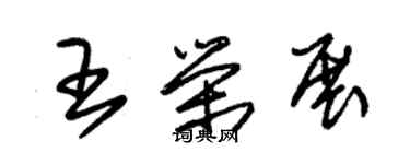 朱錫榮王榮展草書個性簽名怎么寫