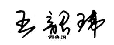 朱錫榮王韶瑋草書個性簽名怎么寫