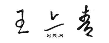 駱恆光王亦青草書個性簽名怎么寫