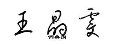 梁錦英王晶雯草書個性簽名怎么寫